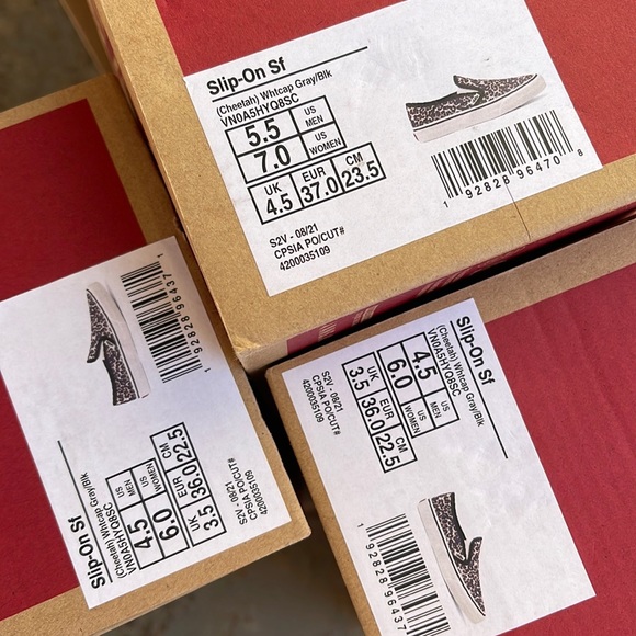 Vans Slip On Sf Cheetah White Cap Gray/Black Surf WMNS sneakers - Picture 15 of 16